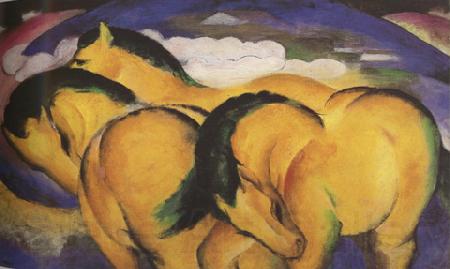 Franz Marc The Little Yellow Horses (mk34)